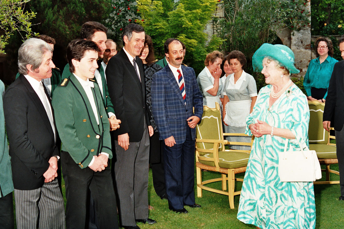 Hotel Villa Cipriani - Visita Regina Madre - Asolo (negativo) di Ceolin, Elio (ultimo quarto sec. XX)