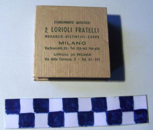 CUSTODIA - per medaglia (seconda metà sec. XX)