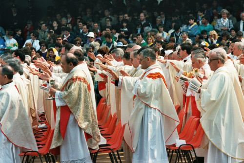 Papa Giovanni Paolo II - Verona (negativo) di Ceolin, Elio (ultimo quarto sec. XX)