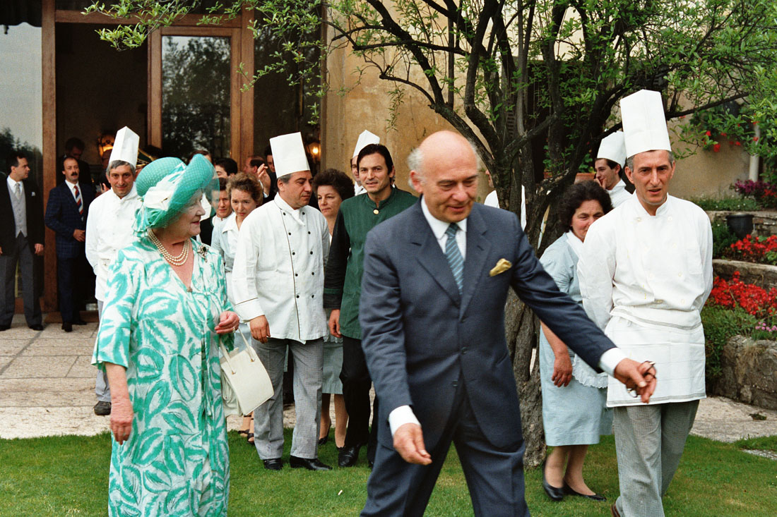 Hotel Villa Cipriani - Visita Regina Madre - Asolo (negativo) di Ceolin, Elio (ultimo quarto sec. XX)