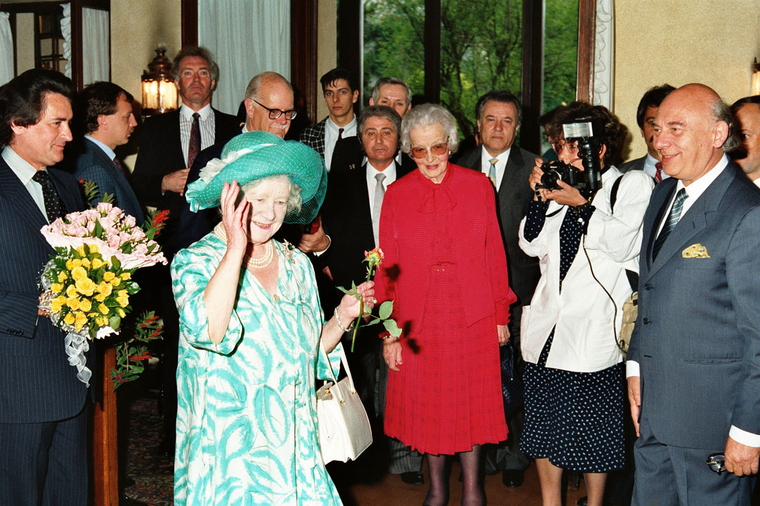 Hotel Villa Cipriani - Visita Regina Madre - Asolo (negativo) di Ceolin, Elio (ultimo quarto sec. XX)