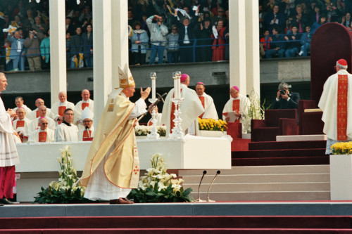 Papa Giovanni Paolo II - Verona (negativo) di Ceolin, Elio (ultimo quarto sec. XX)