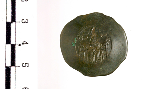 moneta - aspron trachy (sec. XII d.C.)