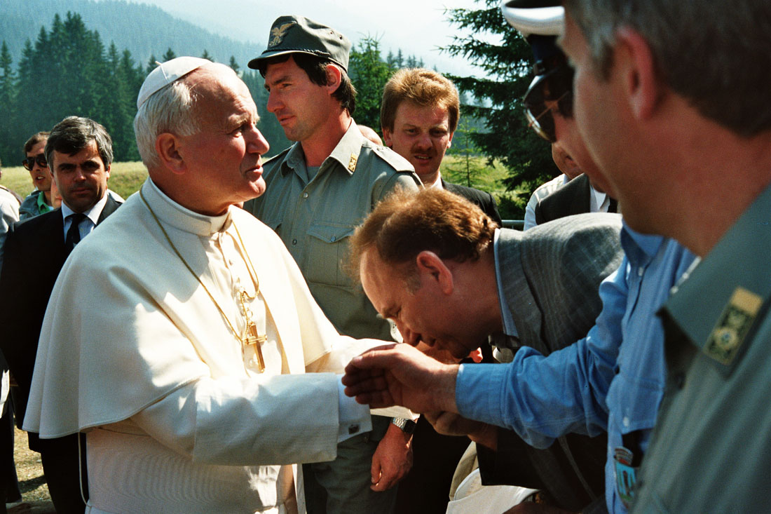 Papa Giovanni Paolo II - Val Visdende (negativo) di Ceolin, Elio (ultimo quarto sec. XX)