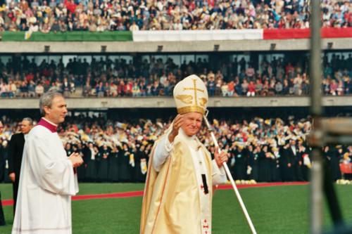 Papa Giovanni Paolo II - Verona (negativo) di Ceolin, Elio (ultimo quarto sec. XX)