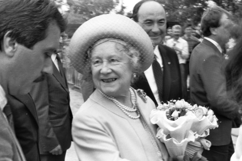 Aeroporto - Visita Regina Madre - Treviso (negativo) di Ceolin, Elio (ultimo quarto sec. XX)