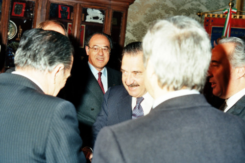 Raùl Ricardo Alfonsin - Carlo Bernini - Venezia (negativo) di Ceolin, Elio (studio fotografico) (ultimo quarto XX)
