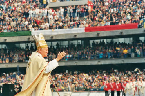 Papa Giovanni Paolo II - Verona (negativo) di Ceolin, Elio (ultimo quarto sec. XX)