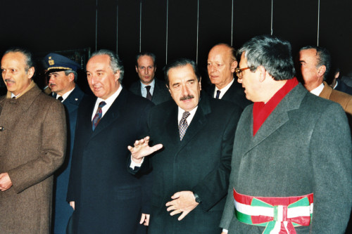 Raùl Ricardo Alfonsin - Carlo Bernini - Nereo Laroni - Giovanni Lanna - Venezia (negativo) di Ceolin, Elio (studio fotografico) (ultimo quarto XX)