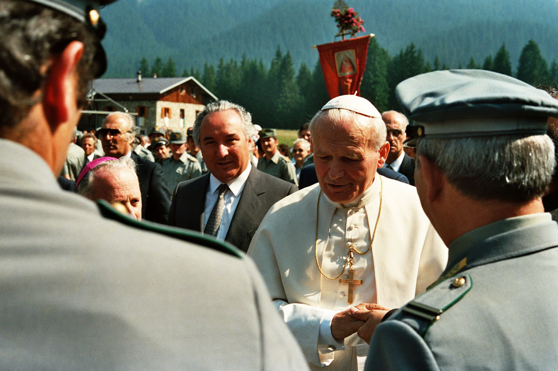 Papa Giovanni Paolo II - Val Visdende (negativo) di Ceolin, Elio (ultimo quarto sec. XX)