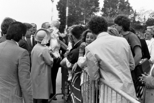 Aeroporto - Visita Regina Madre - Treviso (negativo) di Ceolin, Elio (ultimo quarto sec. XX)