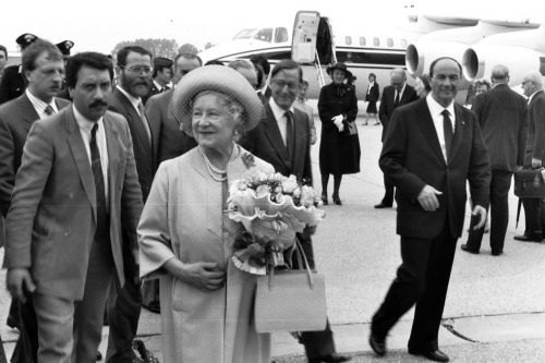 Aeroporto - Visita Regina Madre - Treviso (negativo) di Ceolin, Elio (ultimo quarto sec. XX)