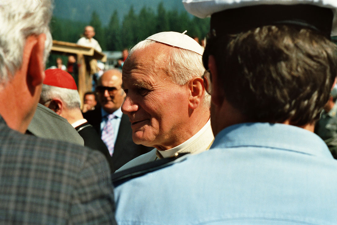 Papa Giovanni Paolo II - Val Visdende (negativo) di Ceolin, Elio (ultimo quarto sec. XX)