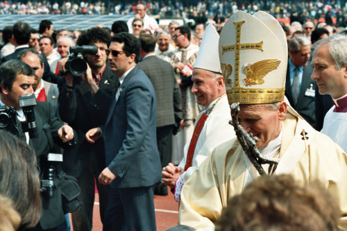 Papa Giovanni Paolo II - Verona (negativo) di Ceolin, Elio (ultimo quarto sec. XX)