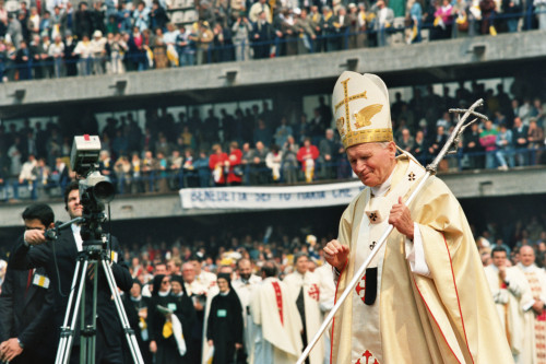 Papa Giovanni Paolo II - Verona (negativo) di Ceolin, Elio (ultimo quarto sec. XX)