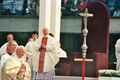 Papa Giovanni Paolo II - Verona (negativo) di Ceolin, Elio (ultimo quarto sec. XX)