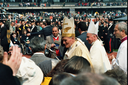 Papa Giovanni Paolo II - Verona (negativo) di Ceolin, Elio (ultimo quarto sec. XX)
