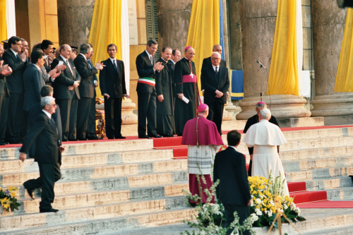 Papa Giovanni Paolo II - Verona (negativo) di Ceolin, Elio (ultimo quarto sec. XX)