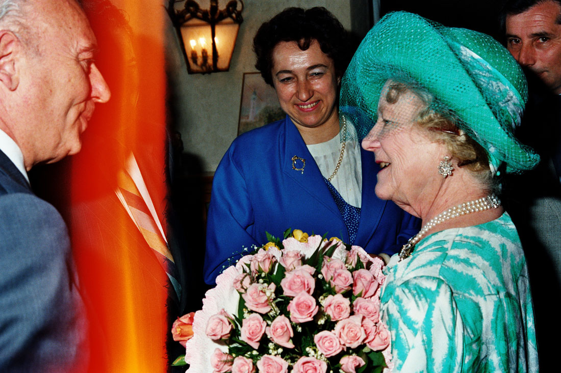 Hotel Villa Cipriani - Visita Regina Madre - Asolo (negativo) di Ceolin, Elio (ultimo quarto sec. XX)