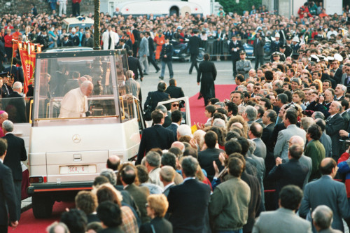 Papa Giovanni Paolo II - Verona (negativo) di Ceolin, Elio (ultimo quarto sec. XX)