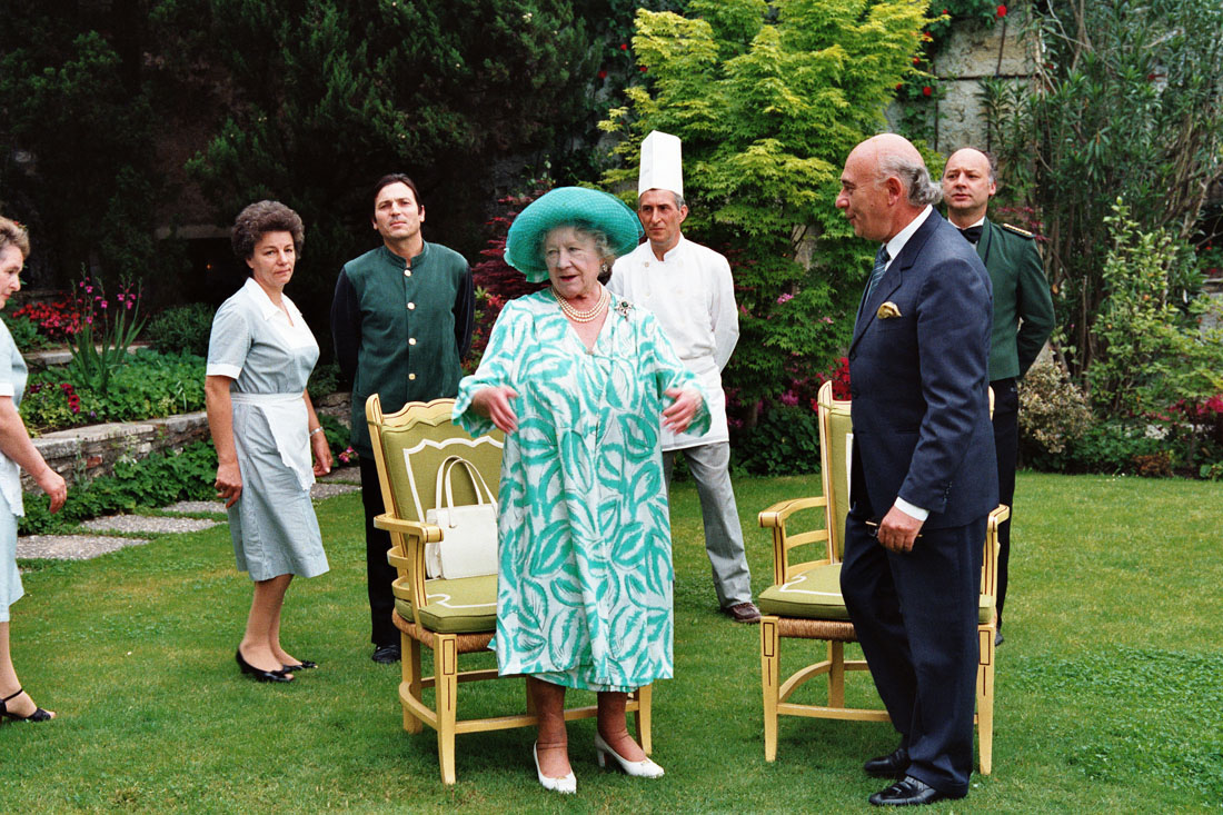 Hotel Villa Cipriani - Visita Regina Madre - Asolo (negativo) di Ceolin, Elio (ultimo quarto sec. XX)