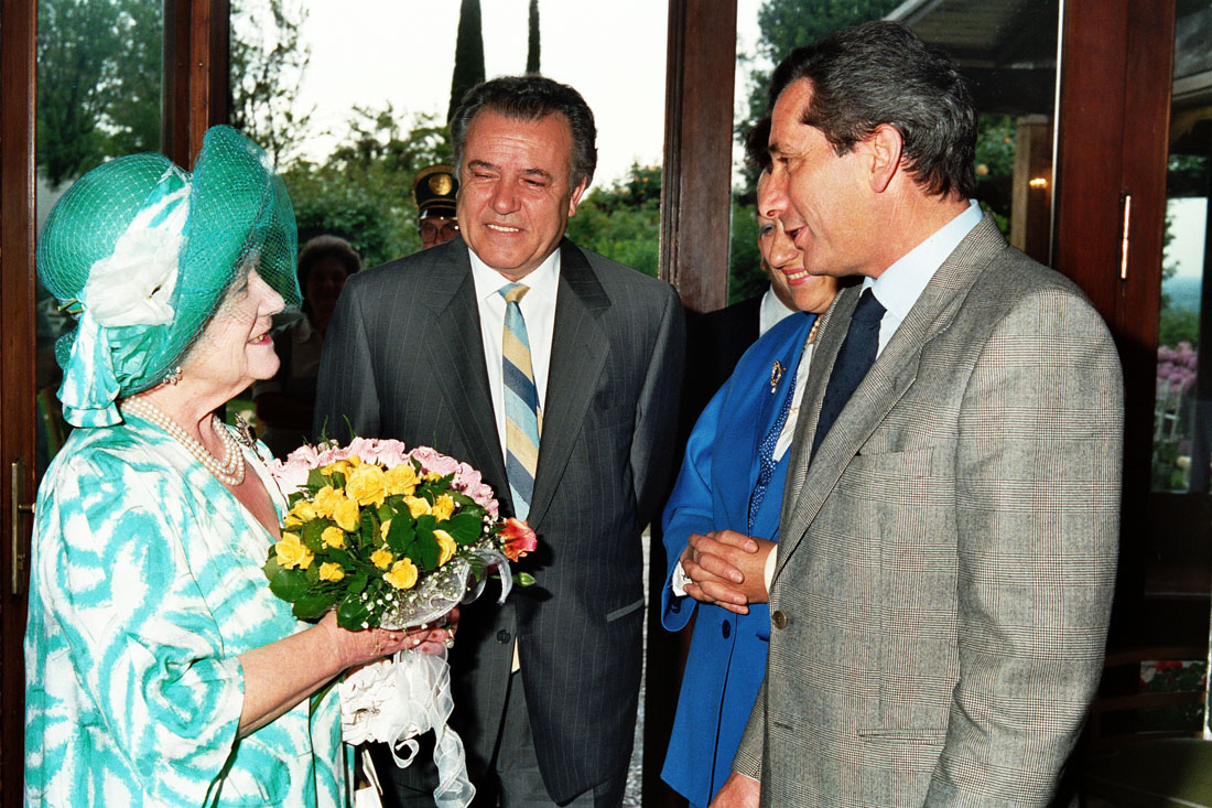 Hotel Villa Cipriani - Visita Regina Madre - Asolo (negativo) di Ceolin, Elio (ultimo quarto sec. XX)