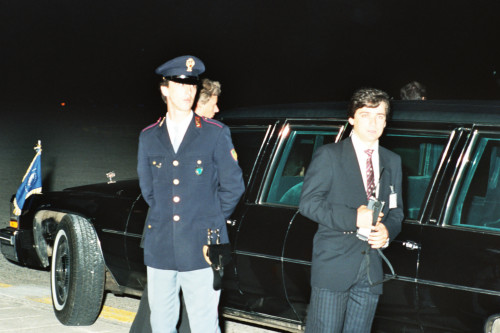 Presidente Ronald Reagan - Venezia (negativo) di Ceolin, Elio (studio fotografico) (ultimo quarto XX)