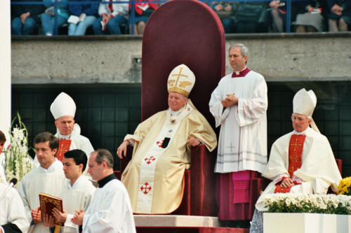 Papa Giovanni Paolo II - Verona (negativo) di Ceolin, Elio (ultimo quarto sec. XX)