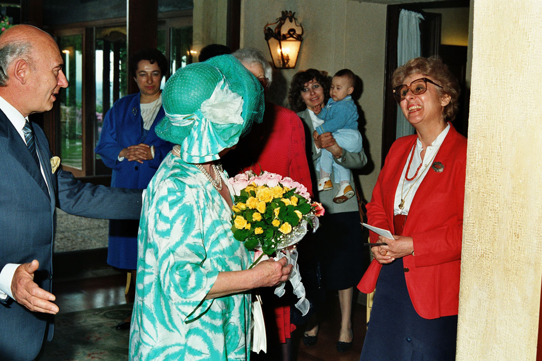 Hotel Villa Cipriani - Visita Regina Madre - Asolo (negativo) di Ceolin, Elio (ultimo quarto sec. XX)