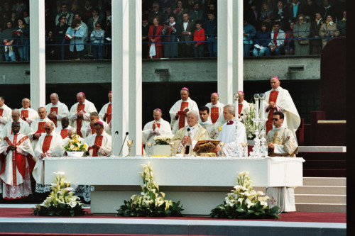 Papa Giovanni Paolo II - Verona (negativo) di Ceolin, Elio (ultimo quarto sec. XX)