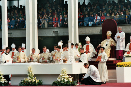 Papa Giovanni Paolo II - Verona (negativo) di Ceolin, Elio (ultimo quarto sec. XX)