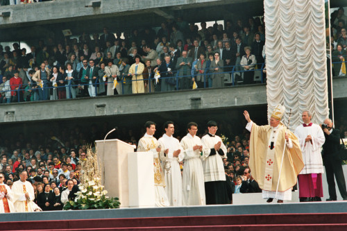 Papa Giovanni Paolo II - Verona (negativo) di Ceolin, Elio (ultimo quarto sec. XX)