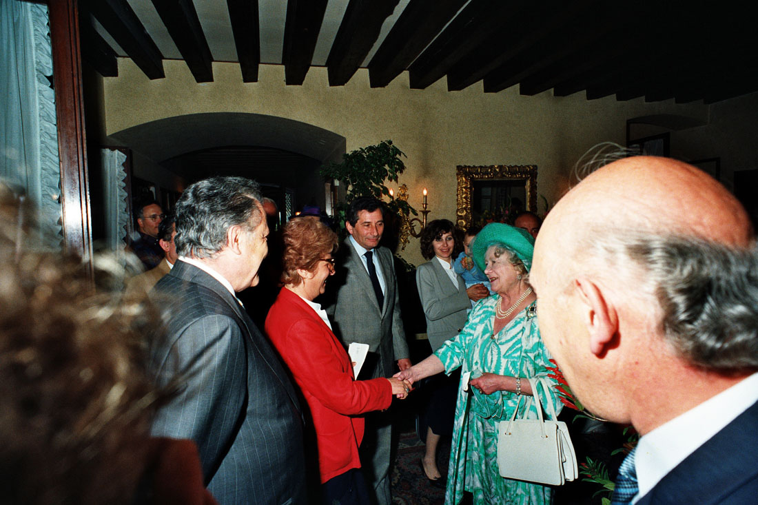 Hotel Villa Cipriani - Visita Regina Madre - Asolo (negativo) di Ceolin, Elio (ultimo quarto sec. XX)