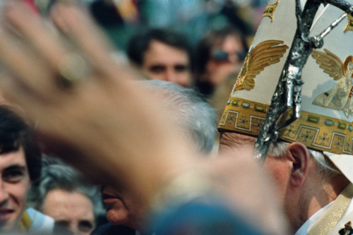 Papa Giovanni Paolo II - Verona (negativo) di Ceolin, Elio (ultimo quarto sec. XX)