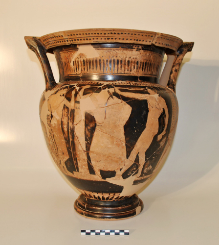 cratere a colonnette di Pittore dell'Angelo Volante - ambito culturale greco/produzione attica (sec. V a.C.)