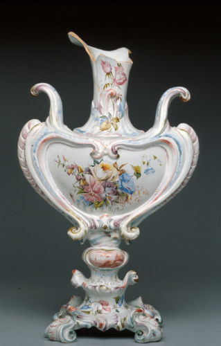 decoro floreale (VASO - vaso da fiori, opera isolata) - manifattura Antonibon (post 1901 - ante 1906)