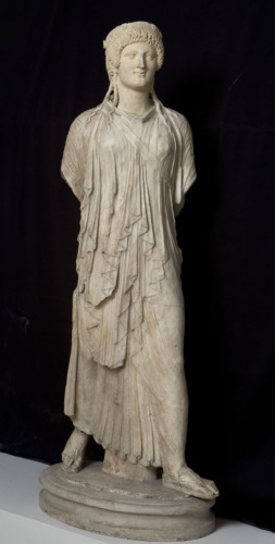 Artemide (statuetta femminile, statuetta femminile di Artemide) - periodo romano/ età repubblicana/ arte colta arcaizzante (metà sec. I a.C.)