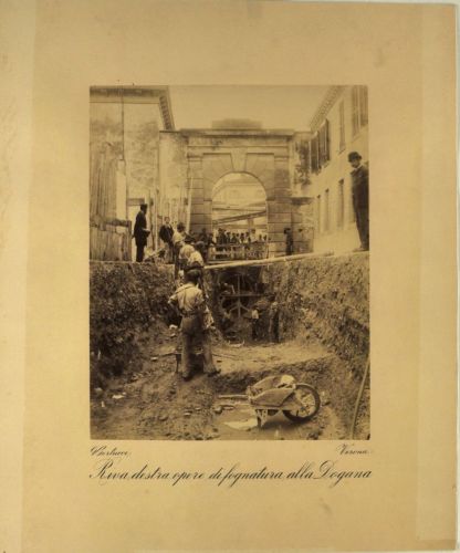 Verona - Fognatura - 1890/1891 (positivo) di Bertucci, Giuseppe (ultimo quarto XIX)