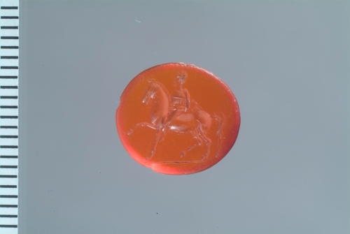 cavaliere (gemma, intaglio) - glittica romana di prima età imperiale (I sec. d.C.)