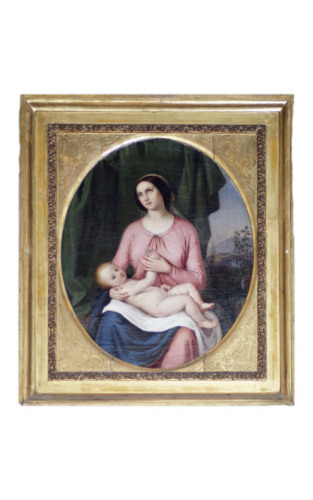 Madonna con il Bambino (DIPINTO) - scuola veneta (XIX)