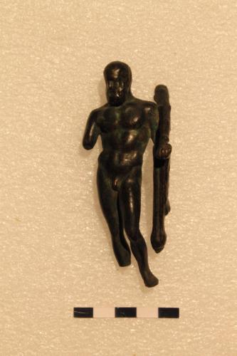 Ercole (statuetta/bronzetto) - produzione di ambito italico (epoca romana?, epoca post romana?)