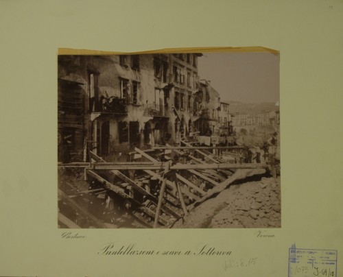 Via Sottoriva <Verona> - 1890-1891 (positivo) di Bertucci, Giuseppe (XIX)