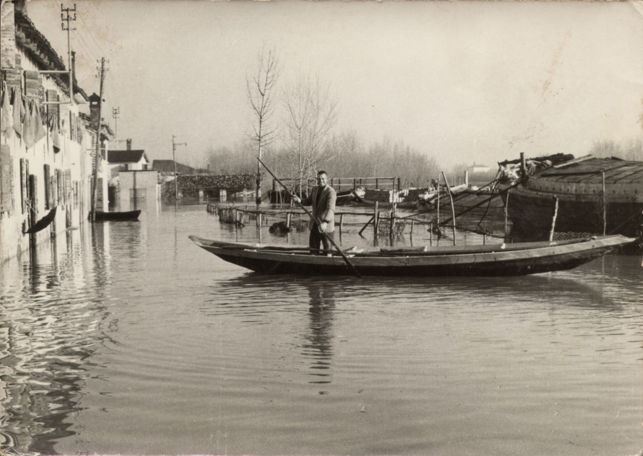 Casale sul Sile - ritratti - piena del fiume - imbarcazioni (positivo) di Foto Bonazzon - Casale sul Sile (XX)