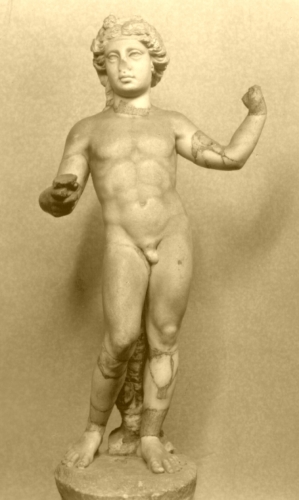 Dioniso (statuetta maschile, statuetta maschile di Dioniso) - ambito culturale romano/ età antoniniana (sec. II d. C.)