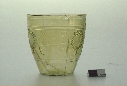 bicchiere - ambito culturale romano/ prodotto da officina sidonia ? (metà sec. I d.C.)