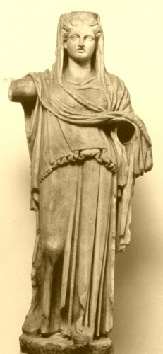 Demetra (statuetta femminile, statuetta femminile di Demetra) - ambito culturale greco (primo quarto sec. IV a. C.)