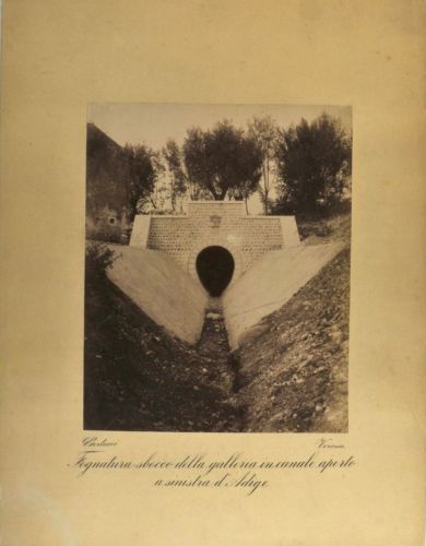 Verona - Adige (Fiume) - Fognatura - Costruzione - 1893/1894 (positivo) di Bertucci, Giuseppe (ultimo quarto XIX)
