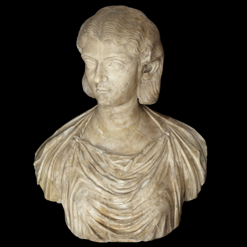 Ritratto femminile (busto femminile) - ambito romano (primo quarto età romana/ sec. III d.C.)