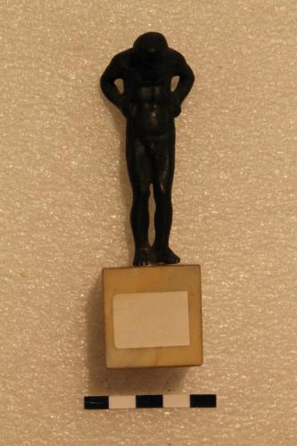 figura maschile (statuetta/bronzetto) - produzione di ambito probabilmente italico (epoca post romana)