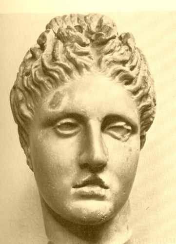 Apollo (testa maschile, testa maschile di Apollo) - ambito culturale romano/ età antoniniana (secc. I-II d. C.)